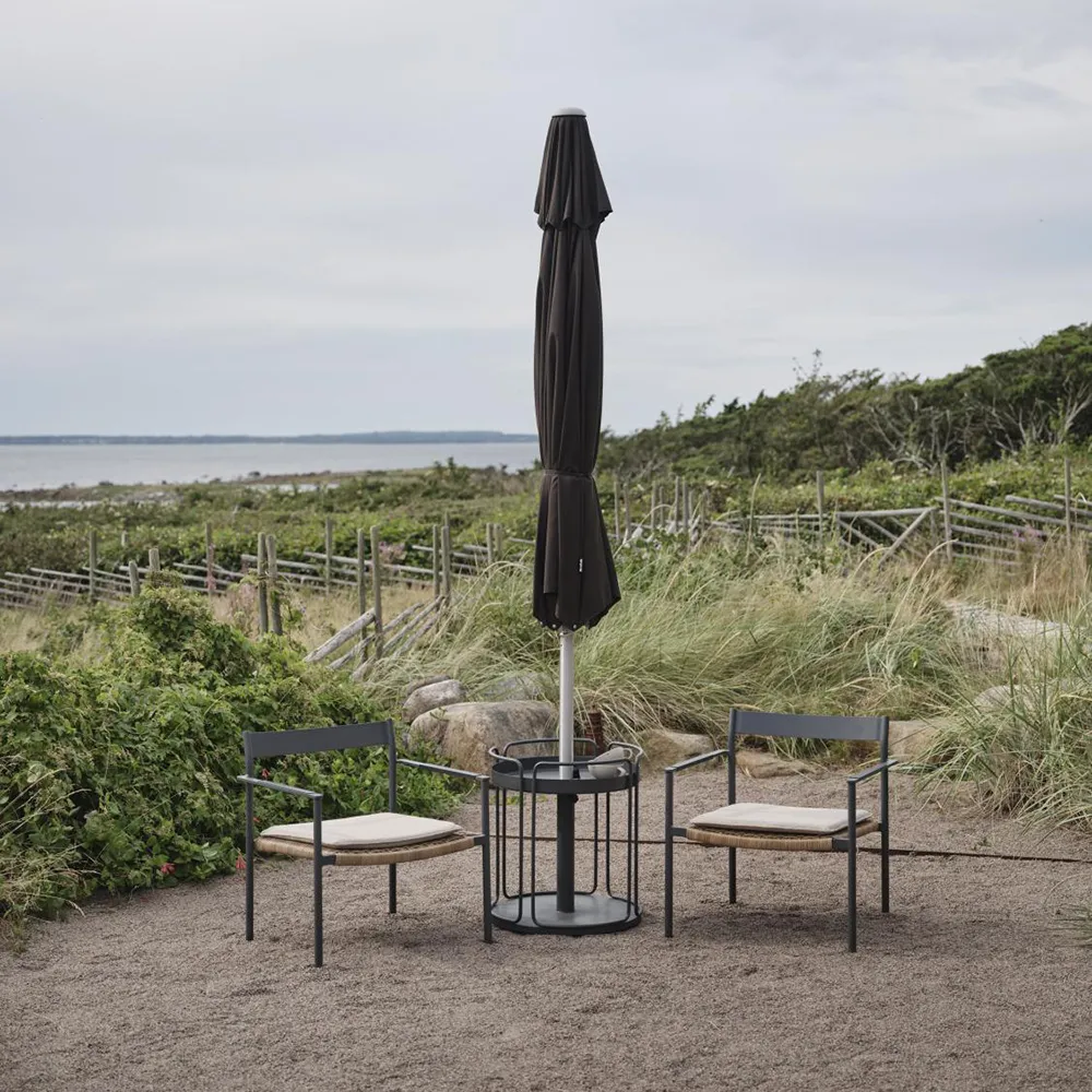 ABRIOLA - päivänvarjo Ø330 cm-musta