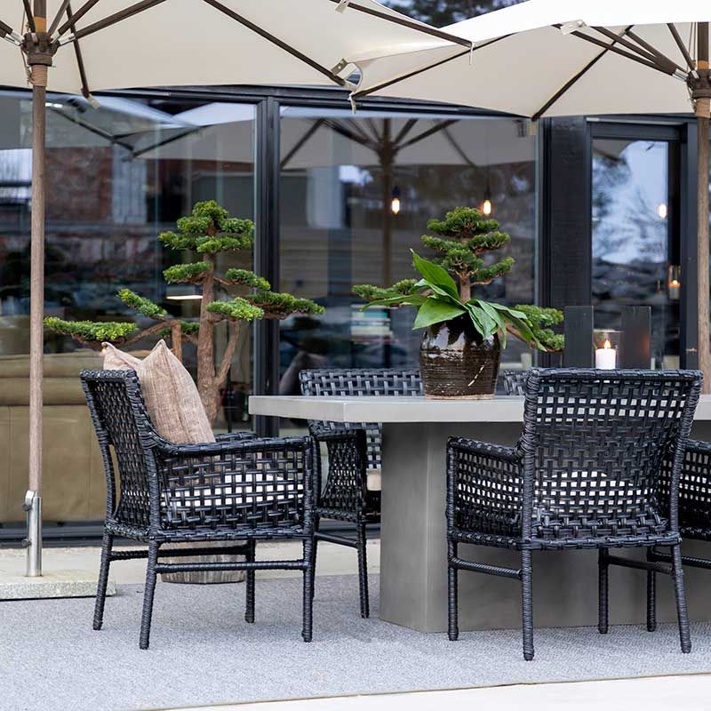 Campos Delgado ruokapöytä 90 x 200 betoni 6 cm Artwood