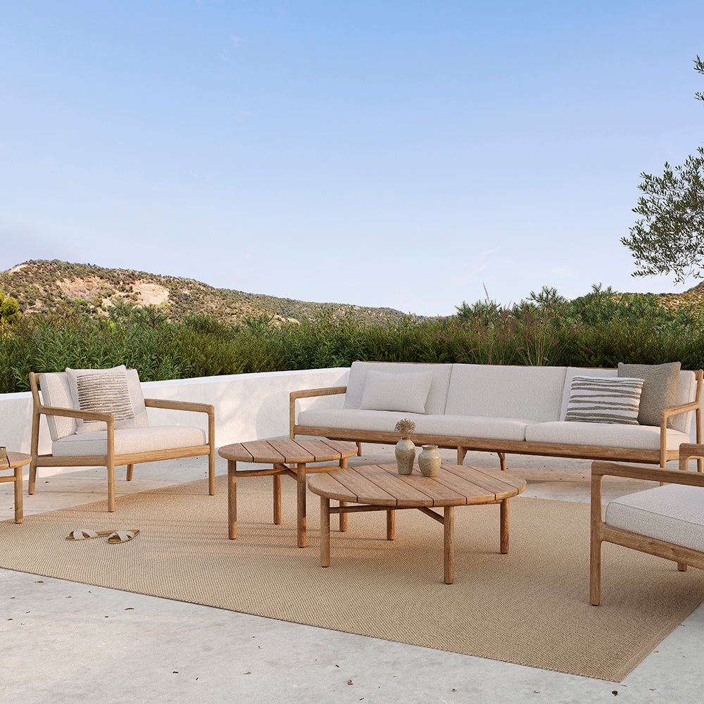 Quatro Sohvapöytä Ø95 cm Teak