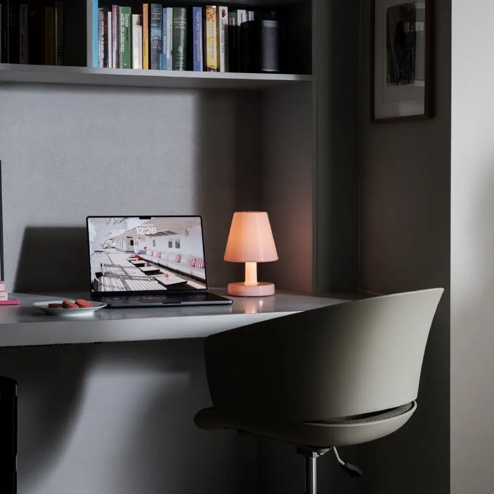 Edison the Ambiance - pöytävalaisin soft pink