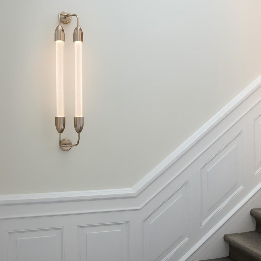 Lemon Squeeze seinävalaisin, kaksinkertainen, 94 cm, messinki