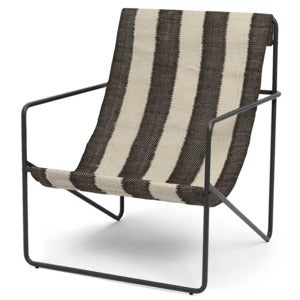 Desert Lounge Nojatuoli Black/Off-white/Chocolate