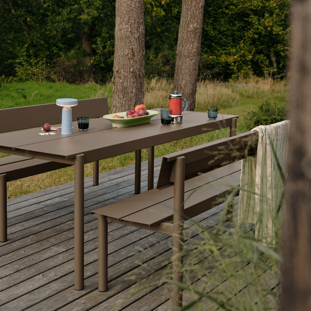 Teräspenkki 170cm Linear Steel Taupe