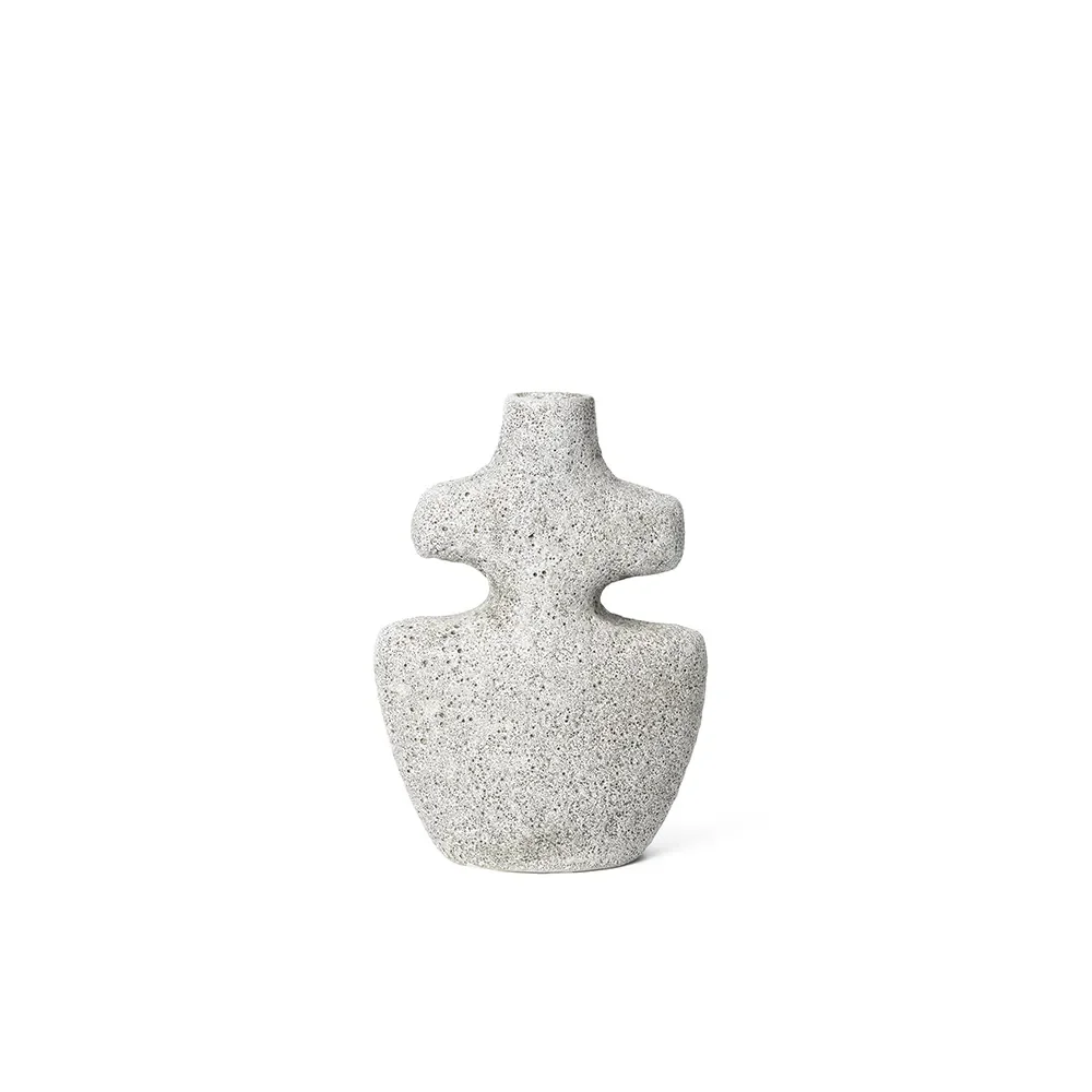 Yara Candle Holder - Medium - Grey Pumice