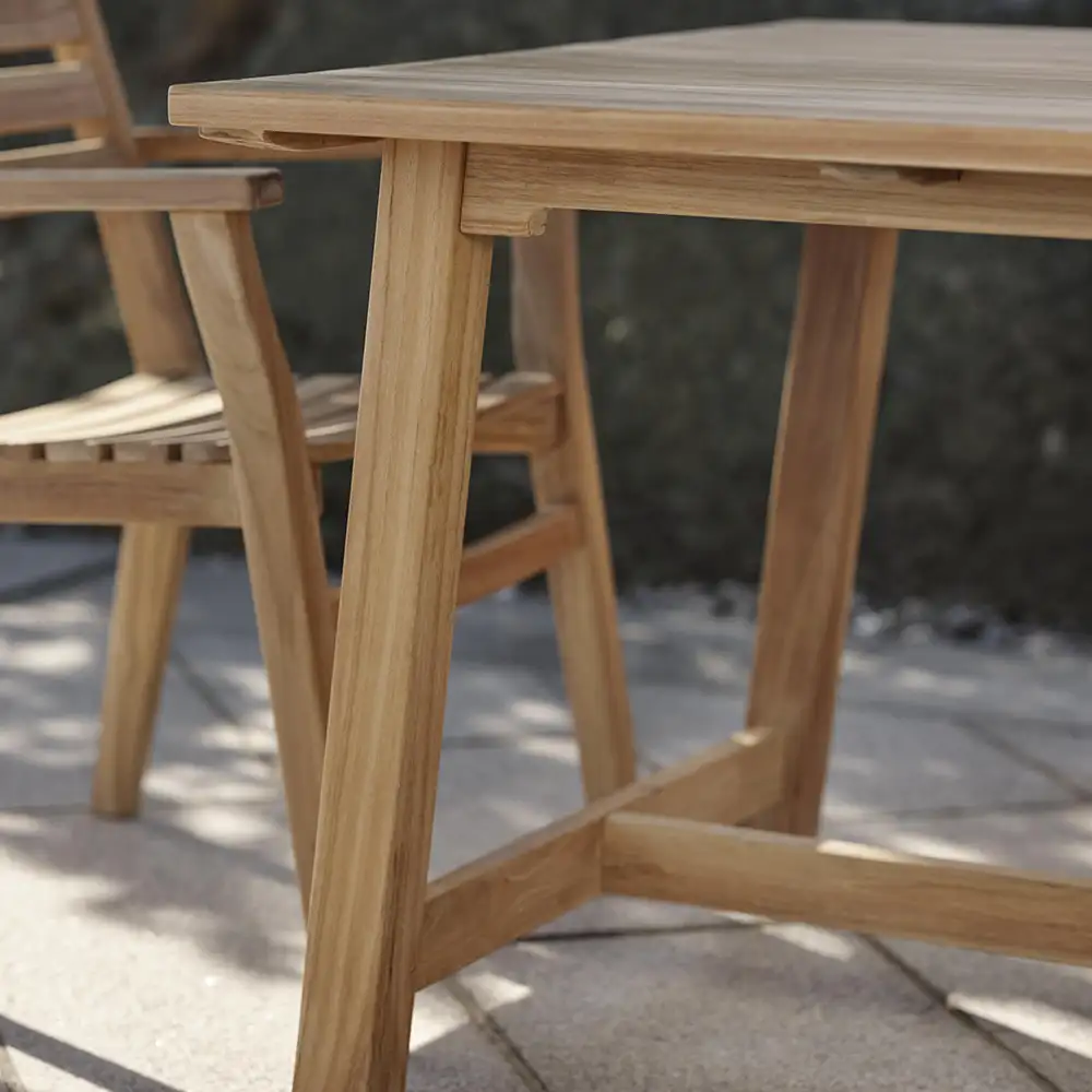 Keros ruokapöytä 90 x 160 cm tiikkiä 