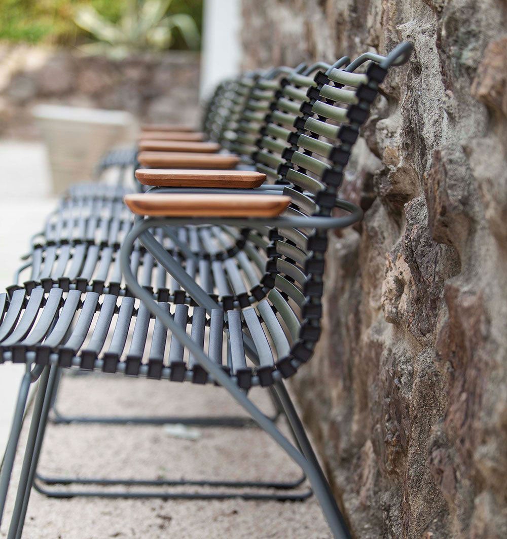 Click käsinojallinen tuoli hiekka/bambu