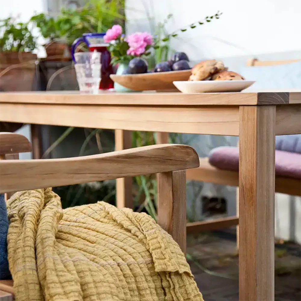 Sofiero puutarhapöytä 165 cm tiikki