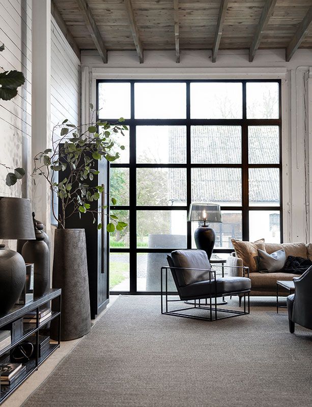 Bellagio nojatuoli nahka/messinki Artwood