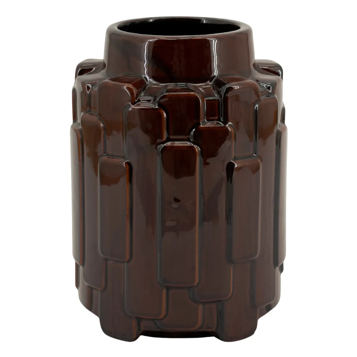 Geary small Maljakko 19x19x26 cm Saviastia Ruskea