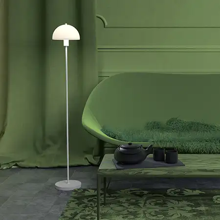 Vienda lattiavalaisin valkoinen/lasi E14