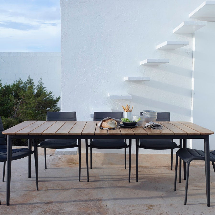 Core Ruokapöytä 90X210 Lava Grey