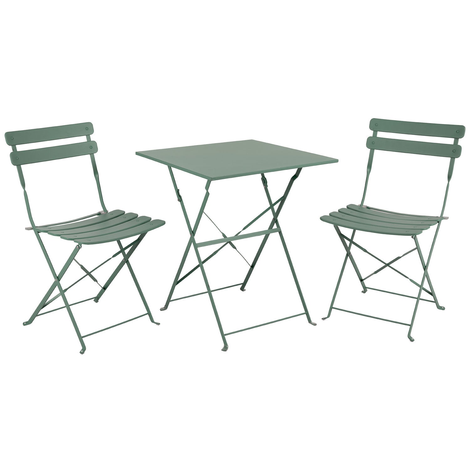 Ponte kahvilapöytä ja tuolit metsänvihreä Brafab