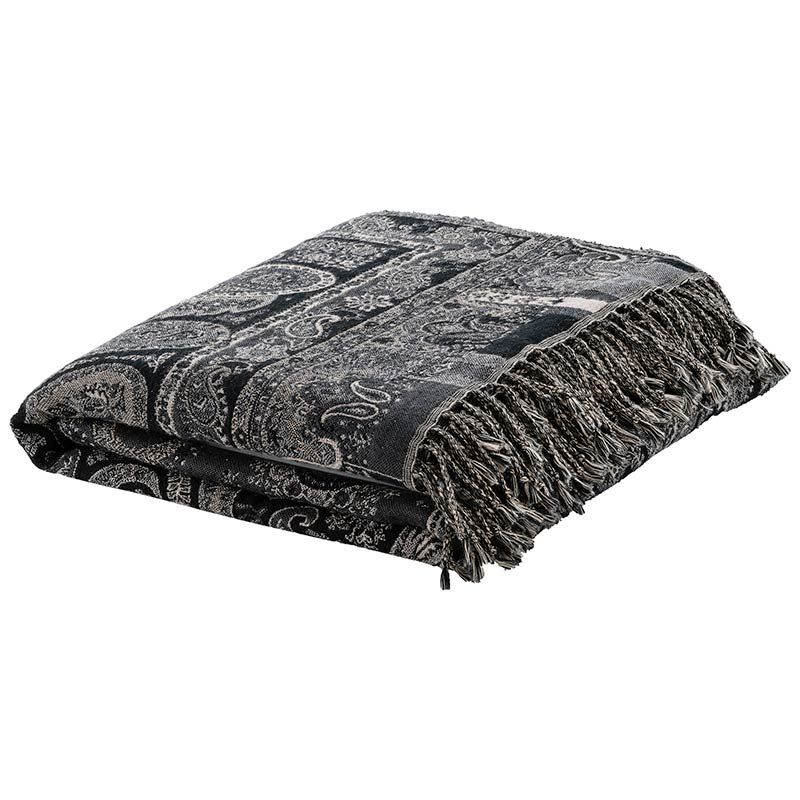 Eroz-torkkupeitto paisley tummanharmaa