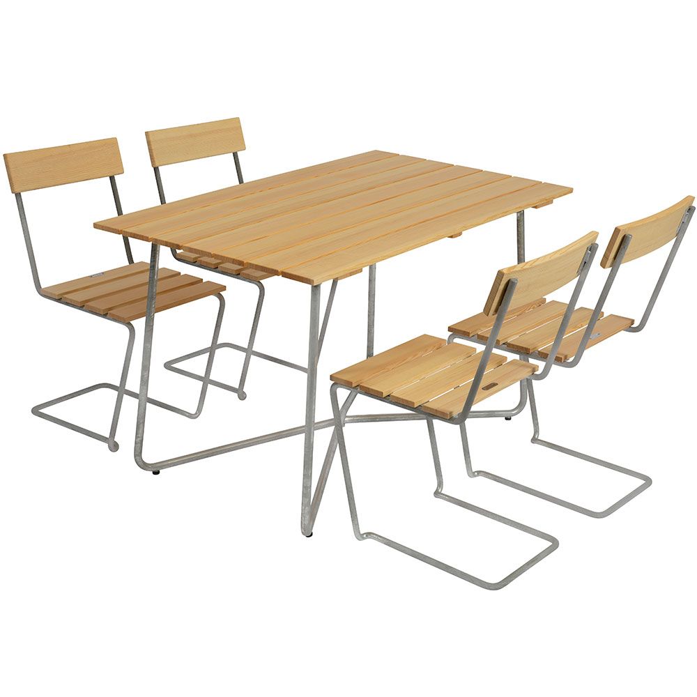 B25 pöytä 70 x 120 cm mänty Grythyttan Stålmöbler