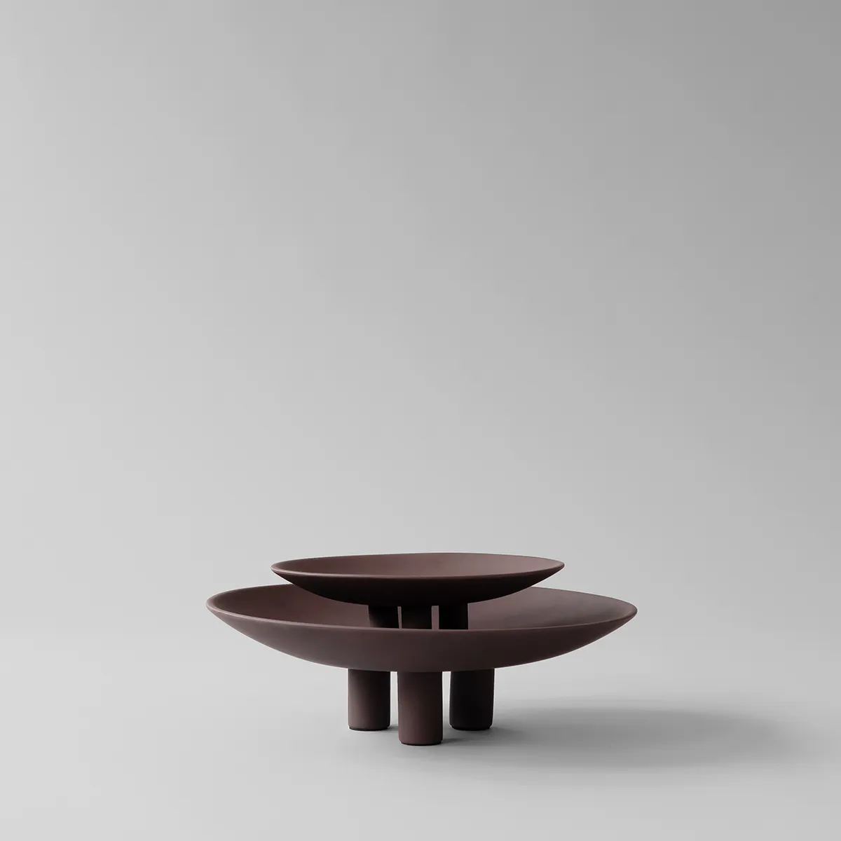 Käsinmaalattu koristevati Duck Big Chocolate Brown Ø 45 cm