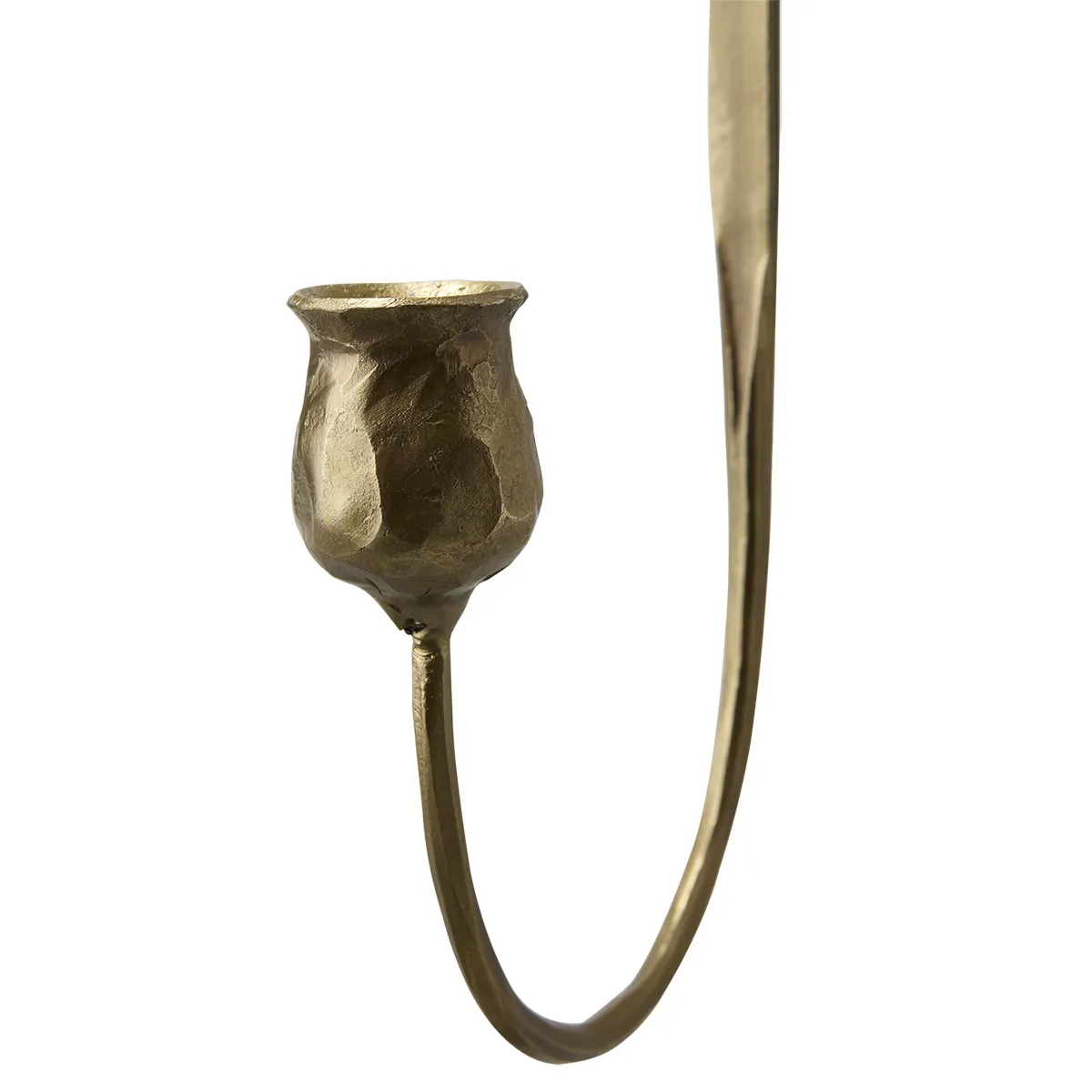 Seinäkynttilänjalka Francis L Brass H57 cm