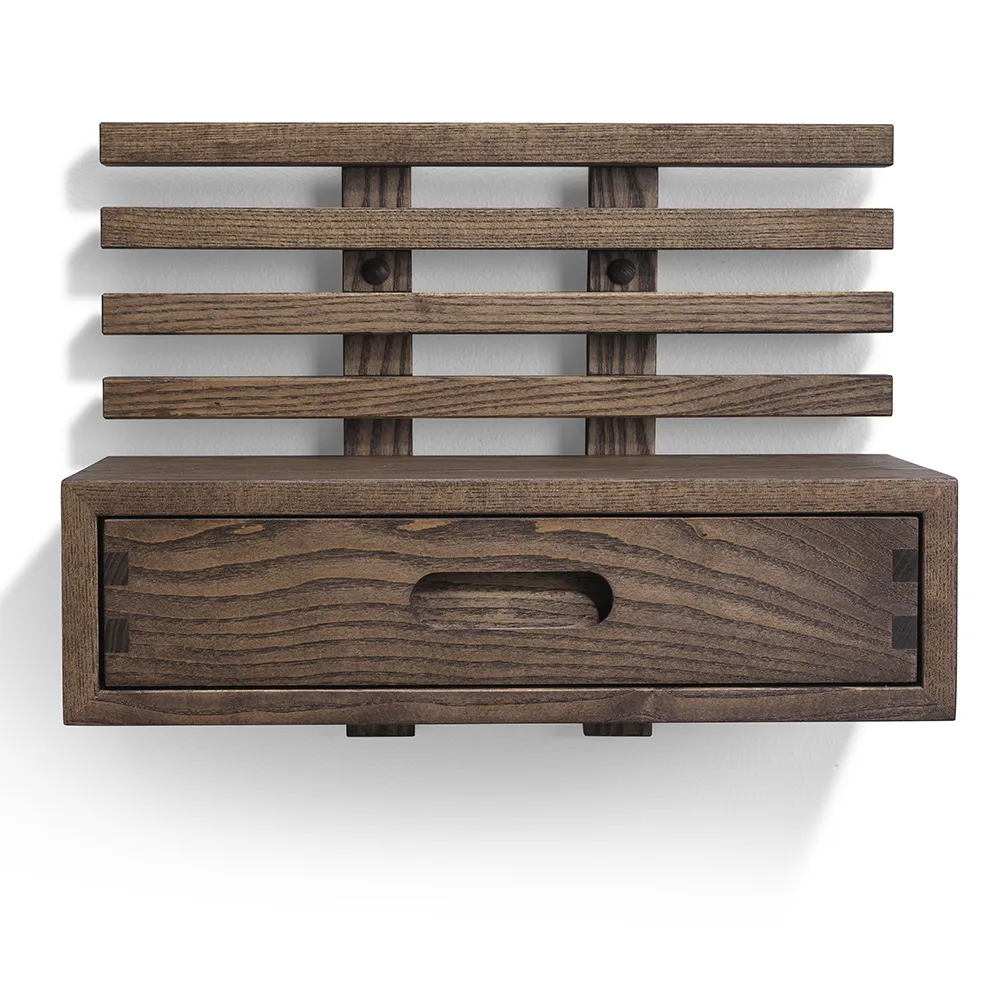 Zece Yöpöytä laatikolla Ruskea öljytty saarni