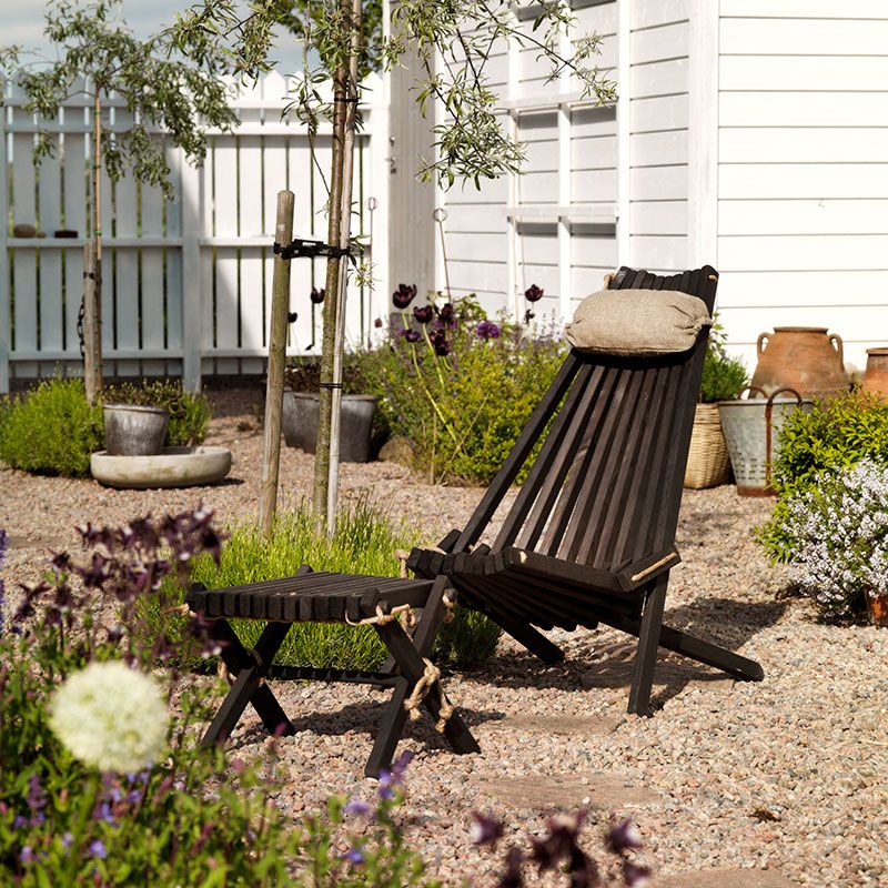 Ribbon lepotuoli musta Brafab