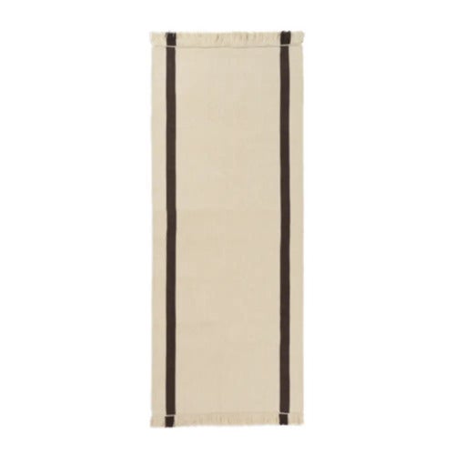 Calm Kelim Matto 80x200 cm - Off-white/Coffee