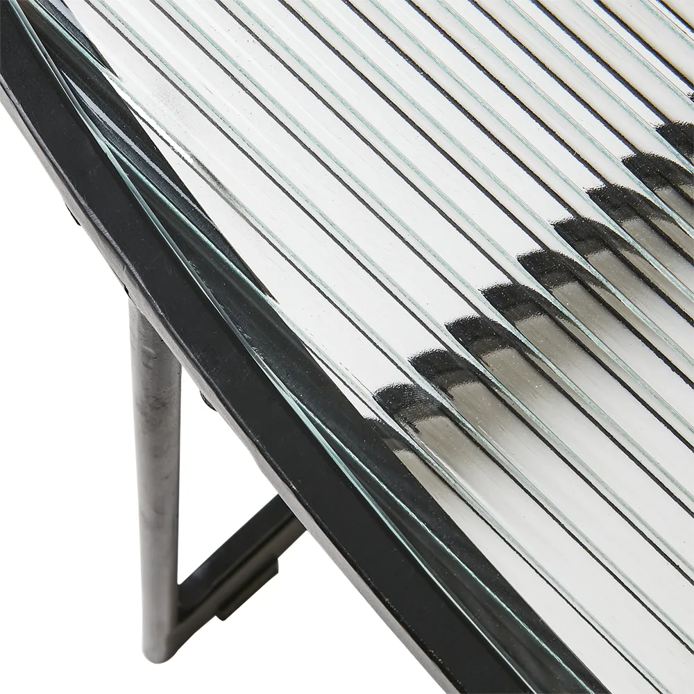  MILAN pöytä musta/lasi