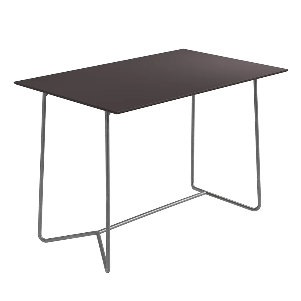 High Tech pöytä 110 cm Charcoal / Kuumasinkitty