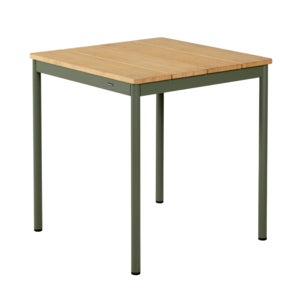 Nox Bistro pöytä 70x70 - Bambu/Nordic Green