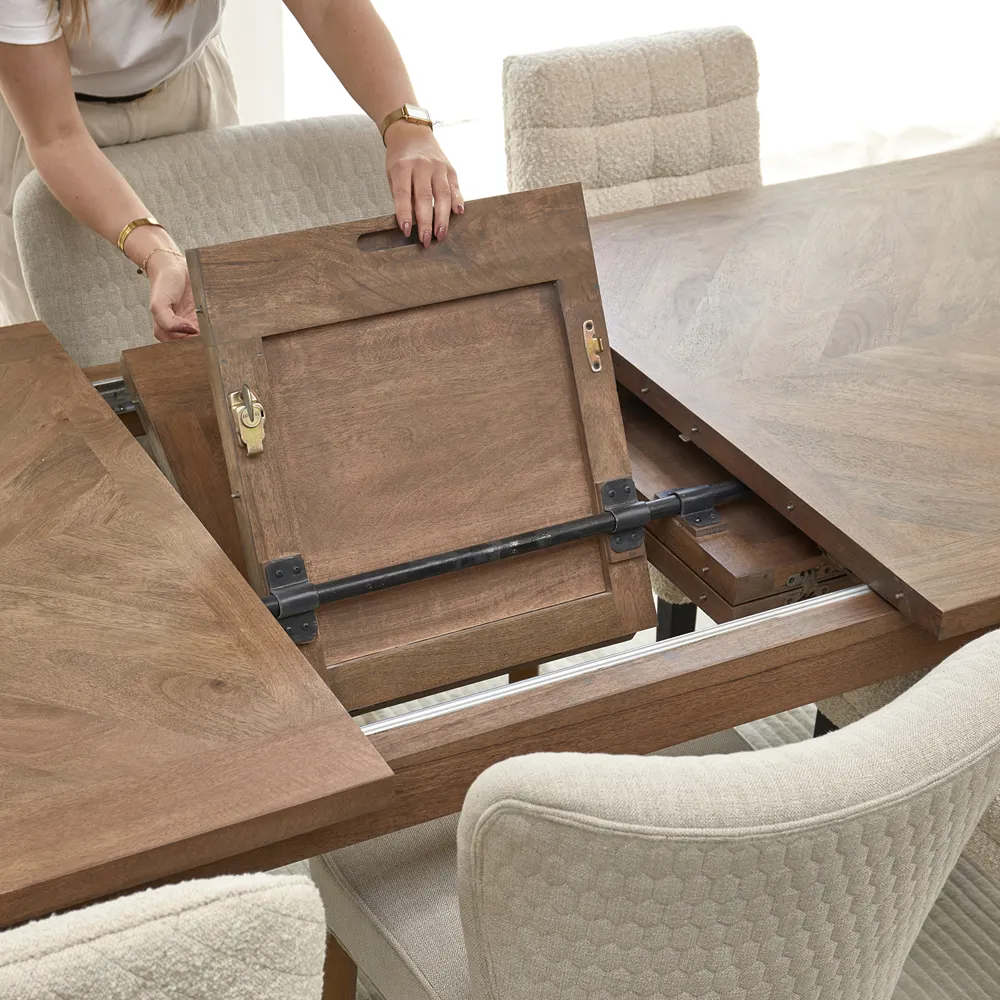 Bodie Hill Jatkettava ruokapöytä 310/265/220x100 cm