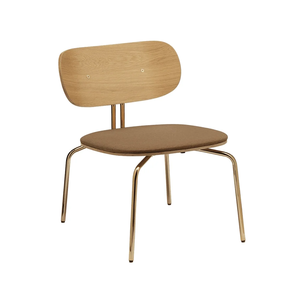 Curious nojatuoli tammi/messinki Sugar Brown