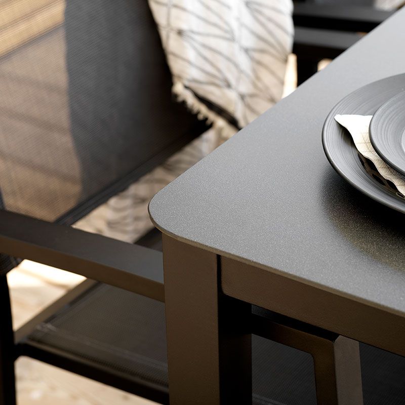 Rana ruokapöytä 90 x 150 cm musta Brafab