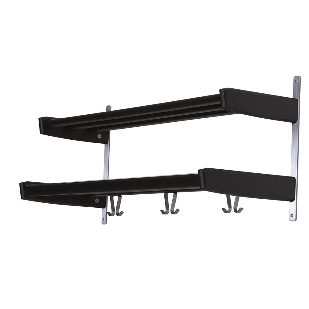 Meja Hattuhylly 90 cm 2 hyllyä Mustaksi värjätty tammi