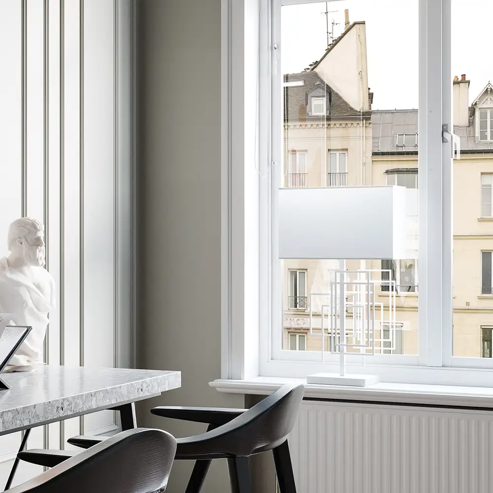 Paragon Pöytälamppu 69 cm Valkoinen