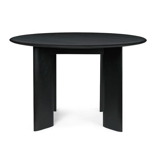 Bevel Ruokapöytä Ø117 cm - Black Oiled Beech