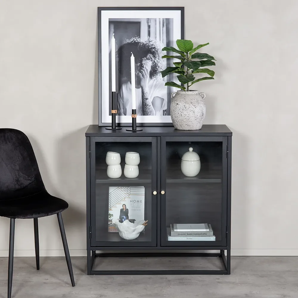 Bakal kaappi 85x85 cm Musta