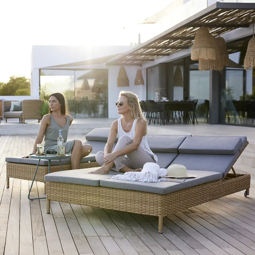 Rest solsäng kaksinkertainen natural