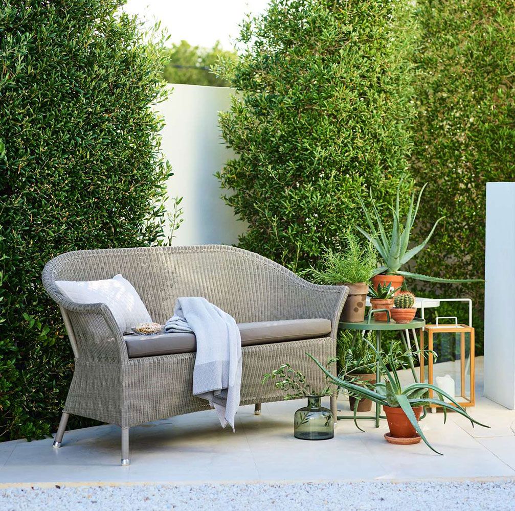 Lansing 2 istuttava sohva taupe