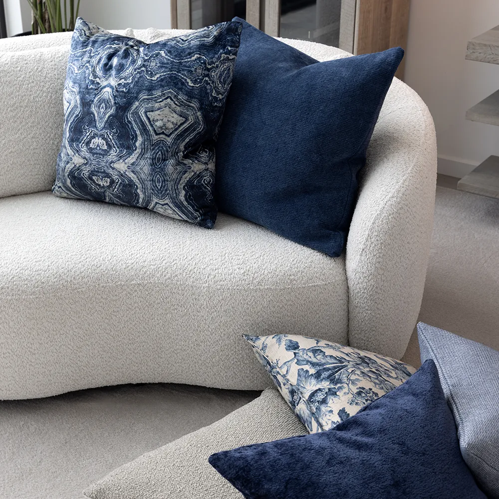 Moment Tyynyliina Blue 50x50 cm