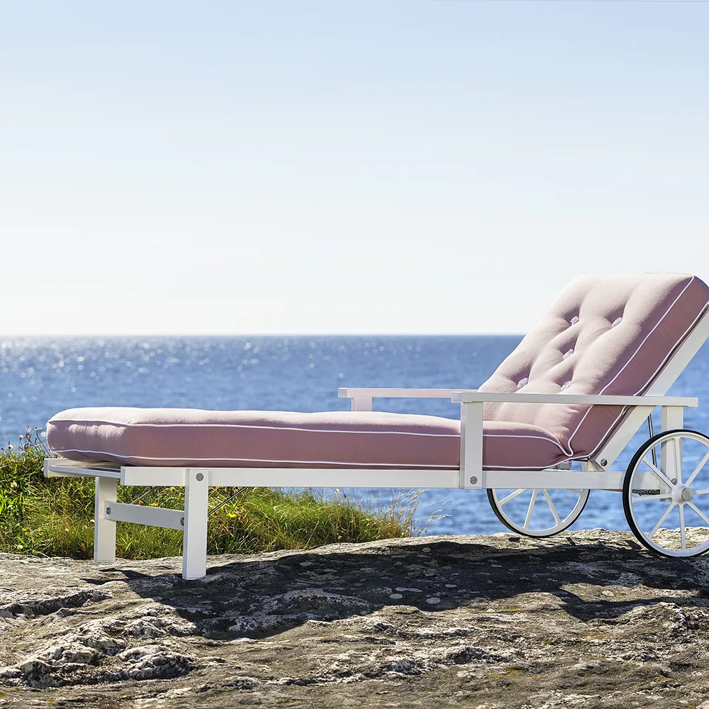 Aurinkovuotee kanssa käsinoja Alumiini valkoinen 