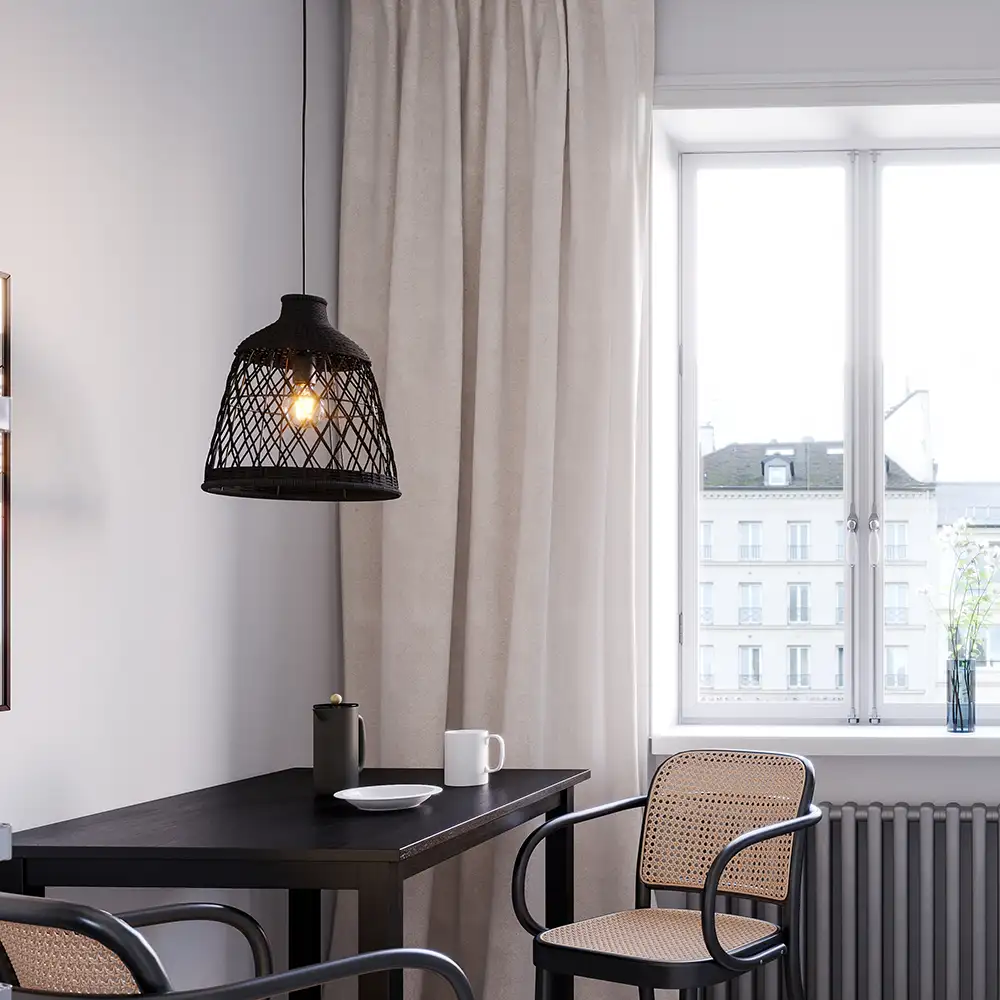 Lucena Kattokruunu Ø34 cm Musta