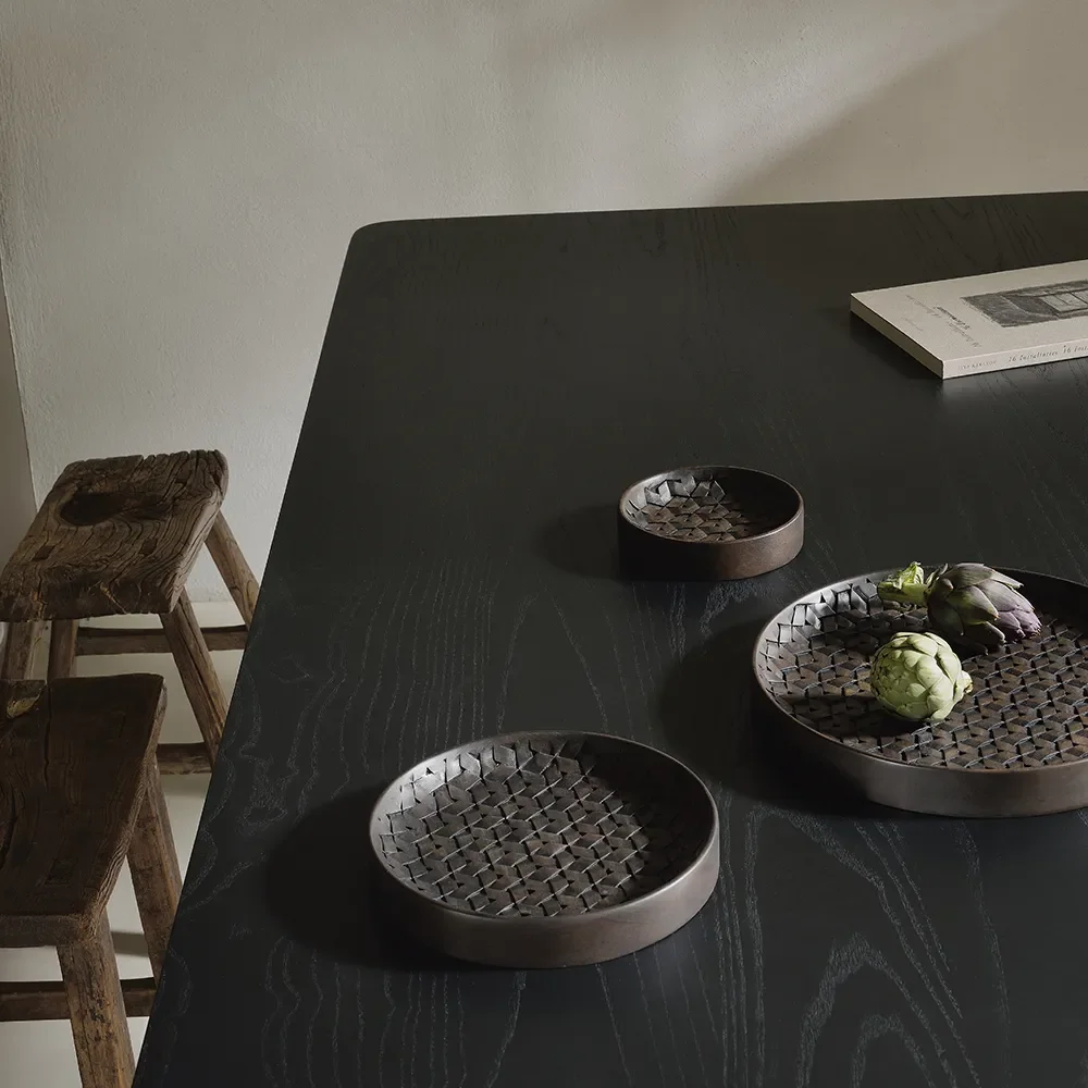 Tampa tarjotin tummanruskea mahonki-3 kpl