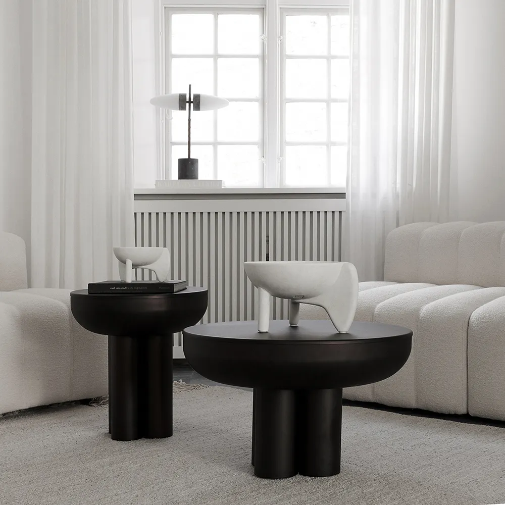Crown Sohvapöytä Matala - Poltettu Musta