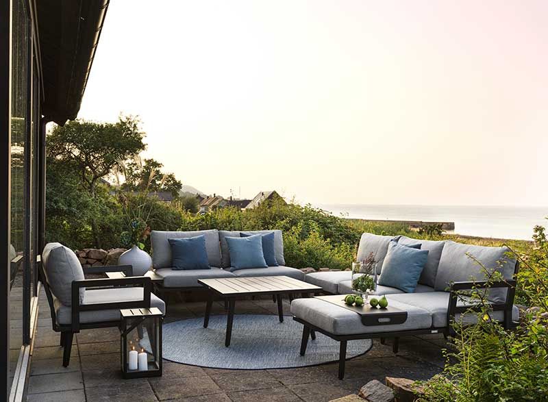 Villac sohvaryhmä musta Brafab