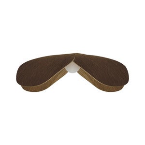 Lampunvarjostin Forget Me Not Large tummasta tammesta