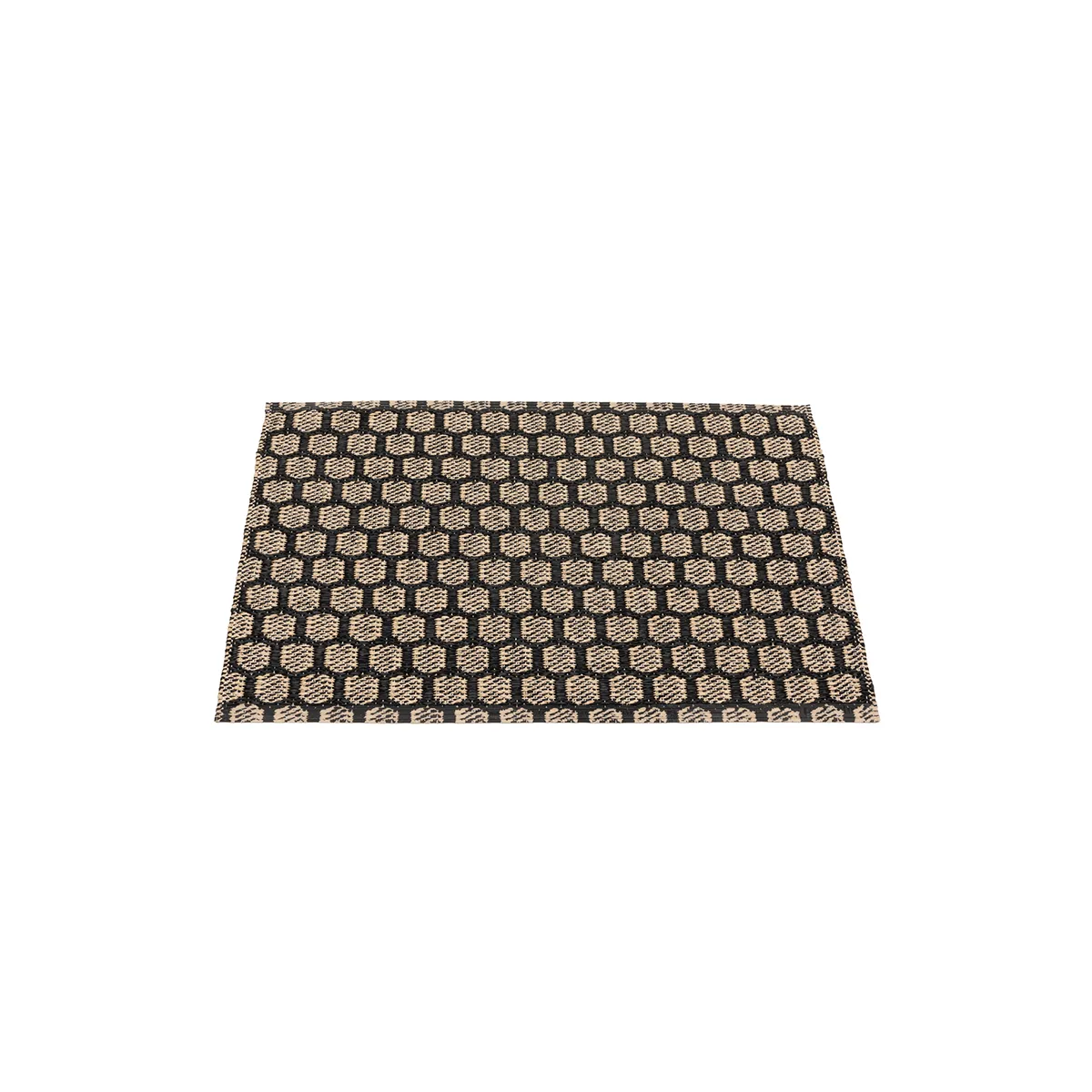 Pappelina, Käännettävä Muovimatto MIMI Black/Beige 70x50 cm