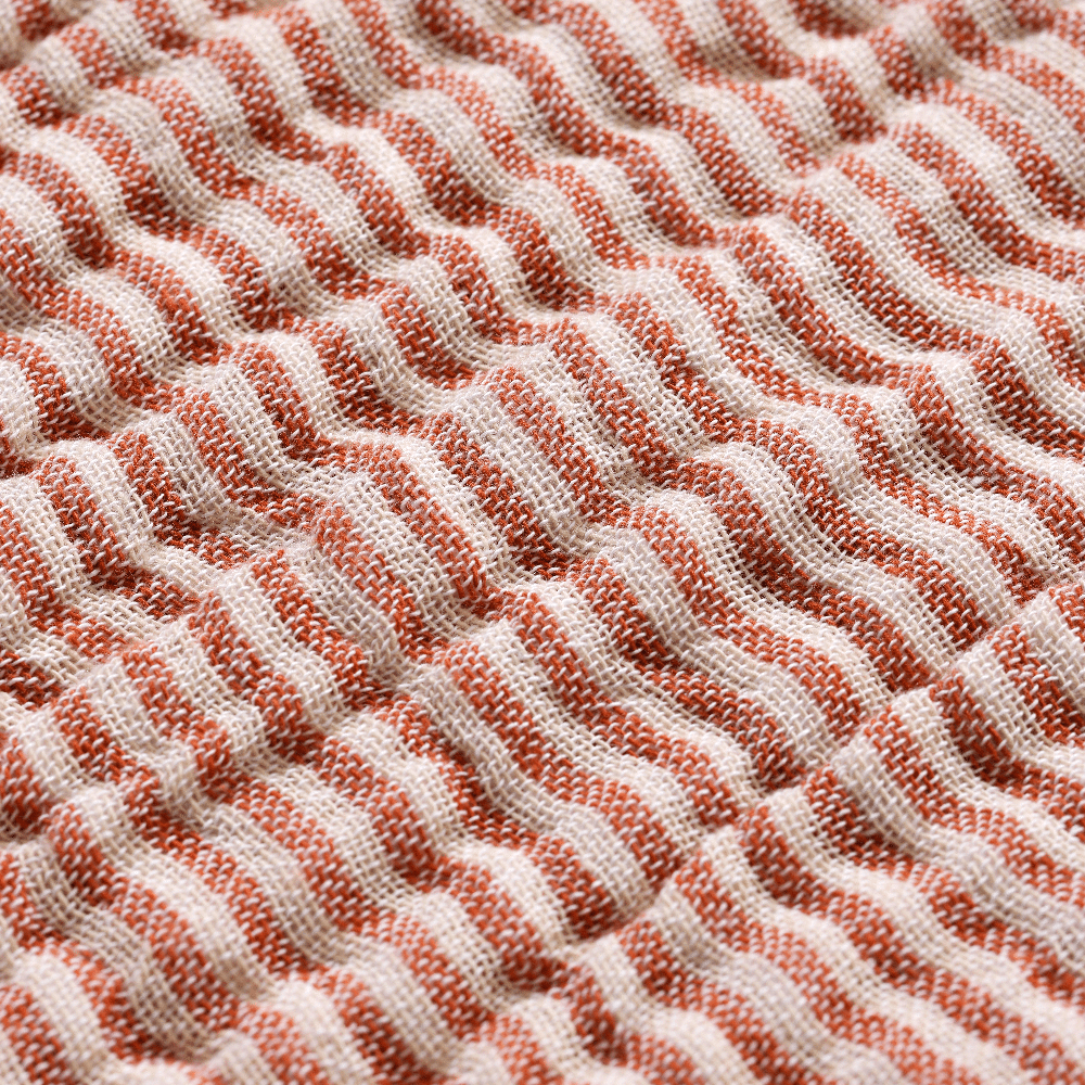 Fino Päiväpeitto - Terracotta/Off-white