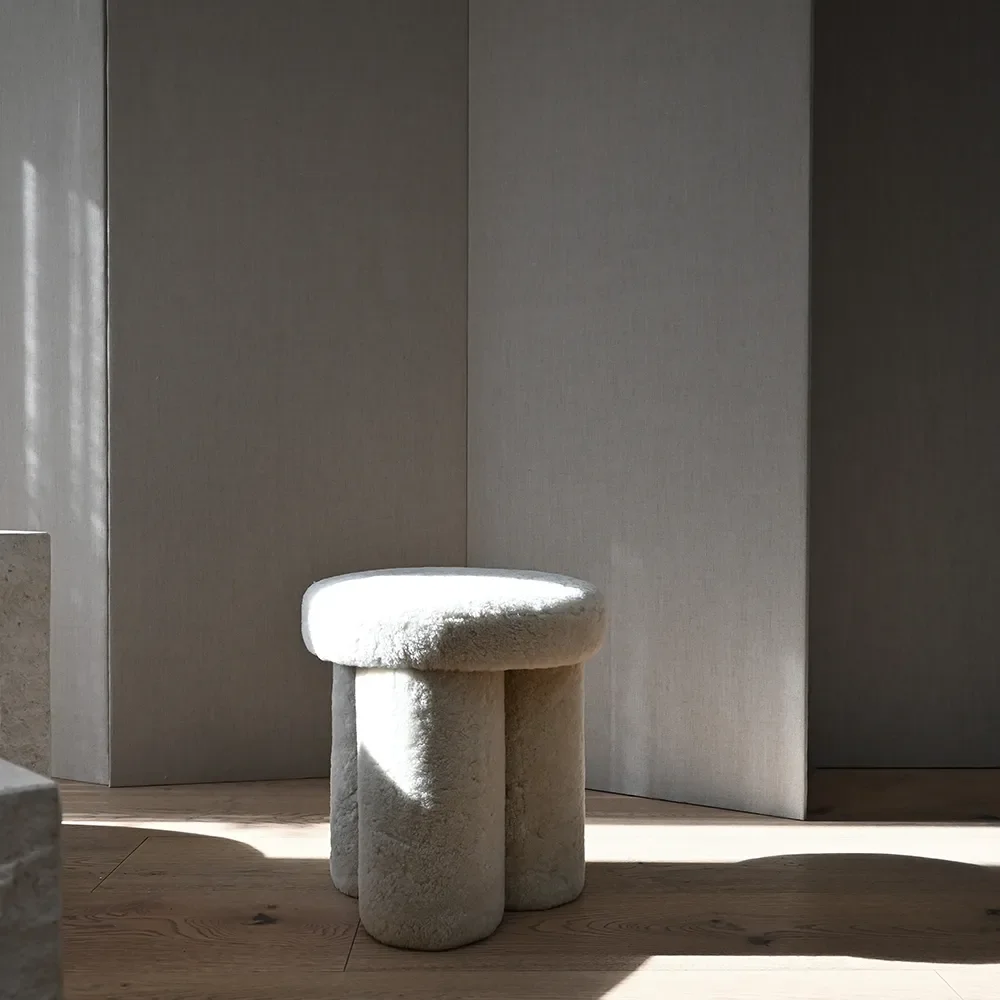 Big Foot Stool - Sheepskin