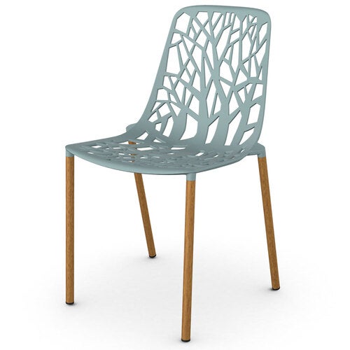 Forest Ruokailutuoli Iroko/Light Blue