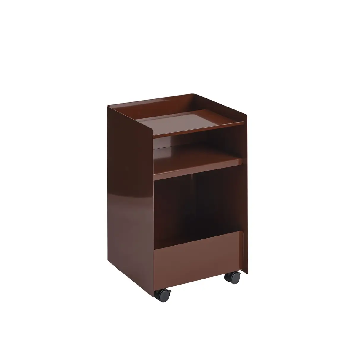 Folded Trolley (avattuna korkeus 61,5 cm) – tummanpunainen