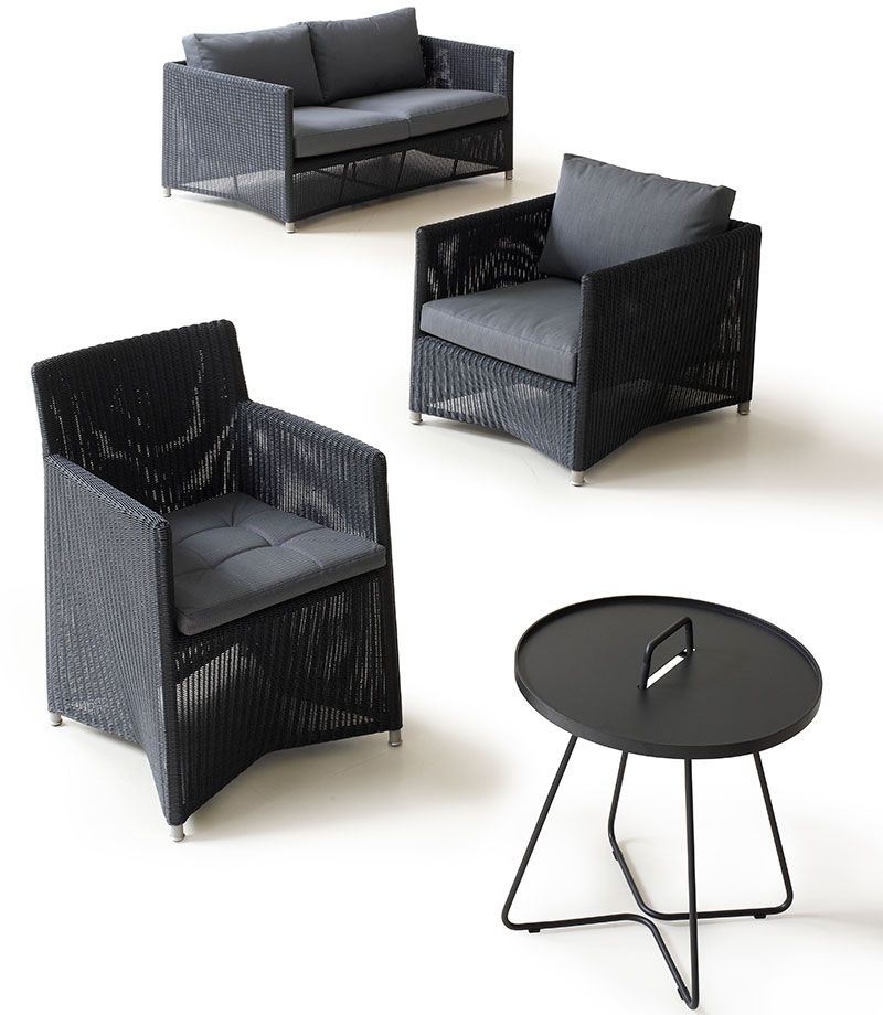 Diamond 3-paikkainen sohva grafiitti