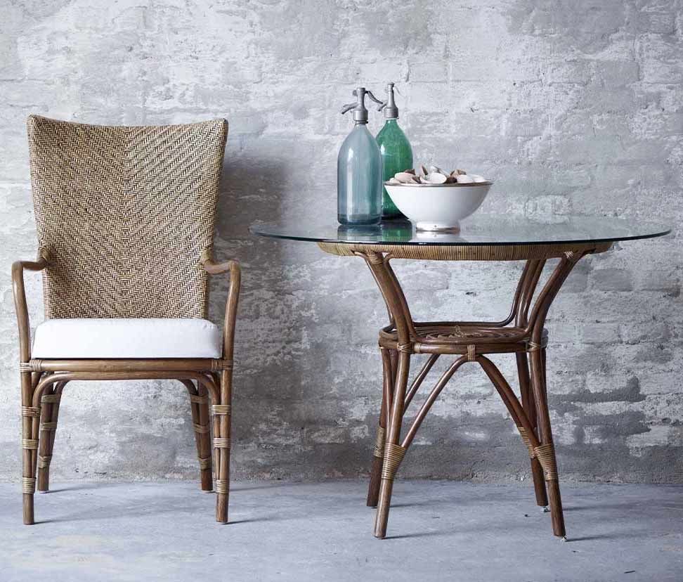 Tony sohvapöytä rottinkia Antiikki