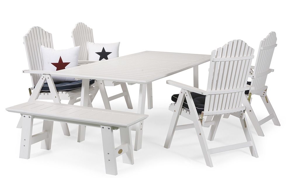 Bullerö 40x120 cm Penkki valkoinen 